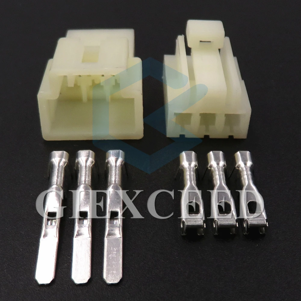 2 Sets 3 Pin Car Unsealed Female Male Cable Harness Socket Series Automotive Plastic Housing Wiring Plug | Автомобили и мотоциклы