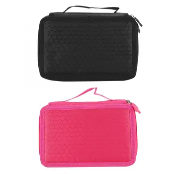 

Manicure Stand Portable Washable Double Layers Nail Pencil Brush Nail Art Tools Accessory Storage Box Organizer Storage Case