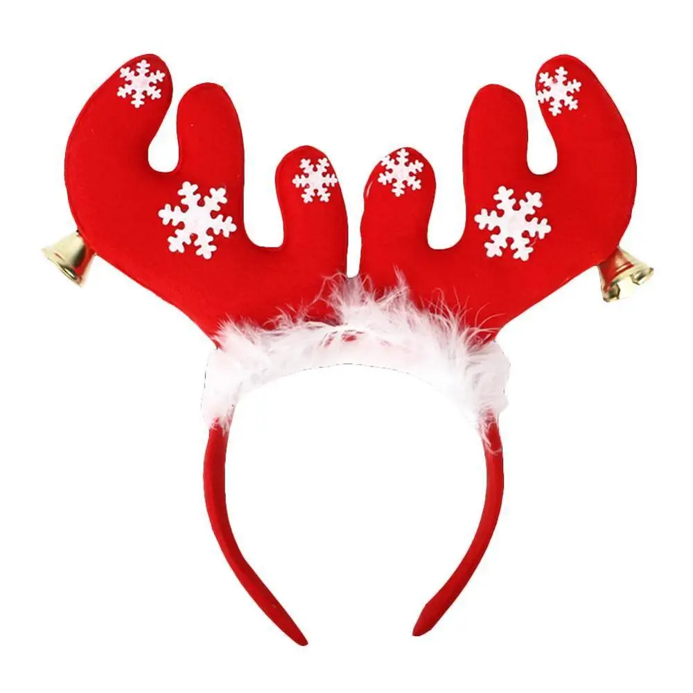 antlers Новейшее поступление, модная Рождественская елка, олень, обруч на голову с рогами, Санта, Рождественская повязка на голову, обруч на голову, головной убор - Цвет: antlers