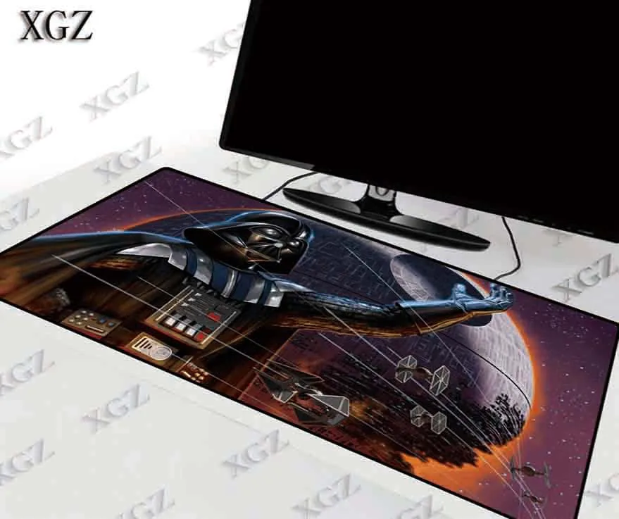 

XGZ Star Wars Hot Sell Extra Large Mouse Pad Anti-slip Natural Rubber with Locking Edge Gaming Mat for CSGO LOL DOTA Gamer