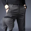 2022 New Men's Pants Slim Casual Pants Full Length Fashion Business Stretch Trousers Male Brand Pants Black Blue Pantalones ► Photo 1/6