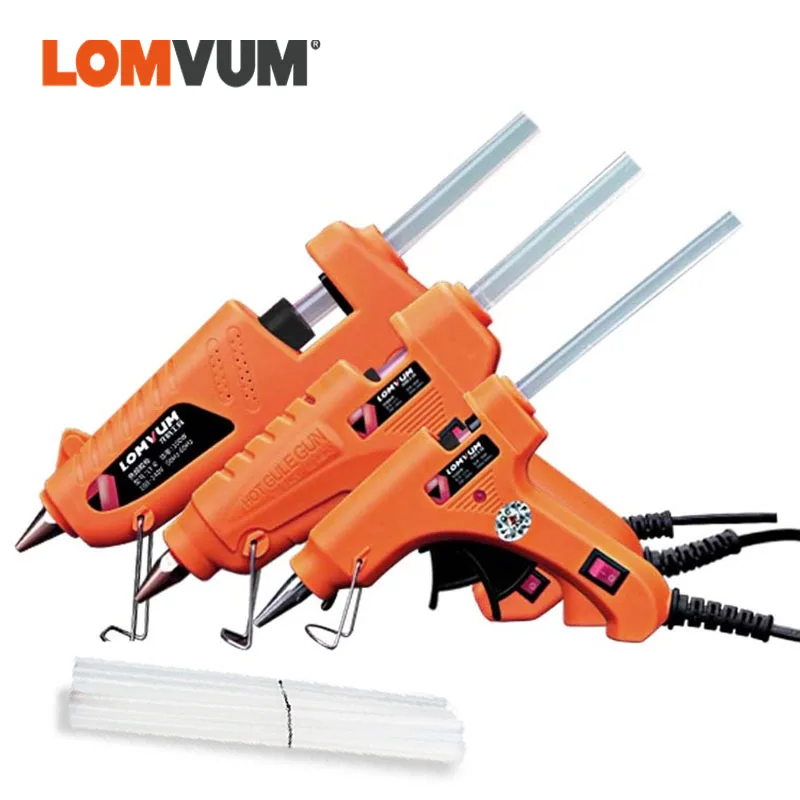 Пистолет клеевой LOMVUM с клеевыми стержнями 80/100/120 Вт|glue gun|melt glue gunelectric gun |