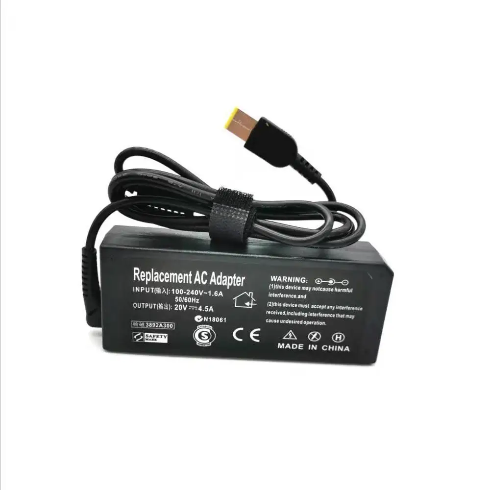 Adaptador de corriente alterna para Lenovo IdeaPad U530, Z50-70, Z50-75, Z510, Z710, G700, 20V, 4,5a, 90W