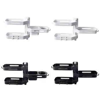 

Wall-mounted Storage Rack Rotary Storage Shelf Punch Free Shelf Hair Dryer Rack Kitchen Accessories Bathroom Organizer Decor