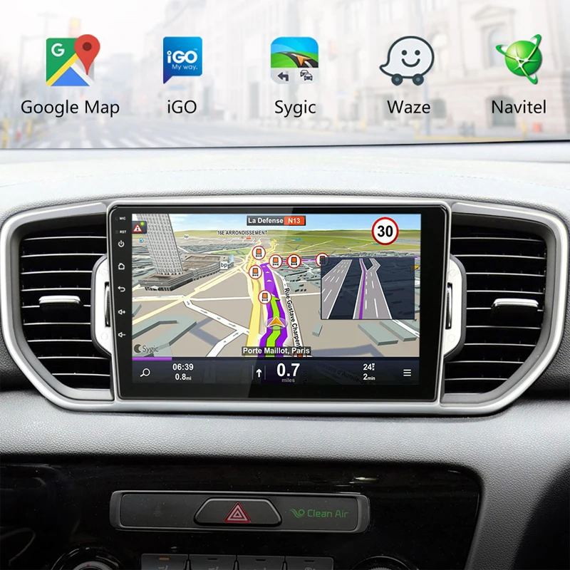 Vtopek " Автомобильный радиоплеер для KIA Sportage- Android DSP RDS 2G+ 32G Сенсорное зеркало-link плееры gps Вай-Фай Авторадио
