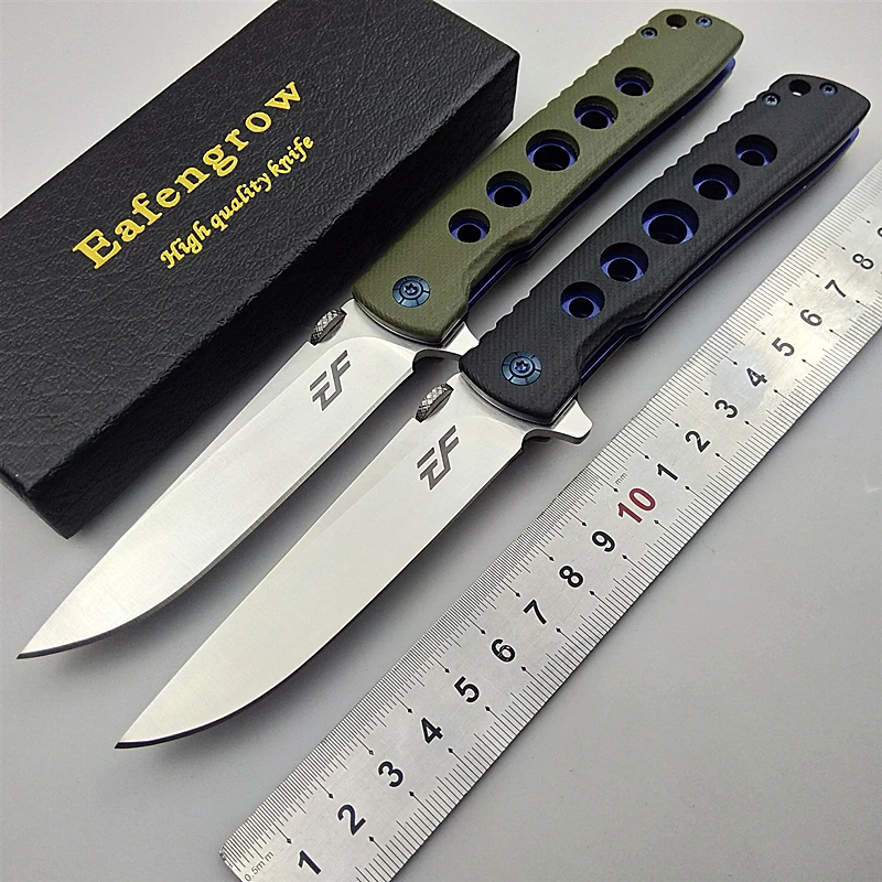Eafengrow EF27 Folding Knife D2 Blade G10 Handle Tactical Survival Pocket Hunting Camping Outdoor Kitchen Utility EDC Hand Tool |