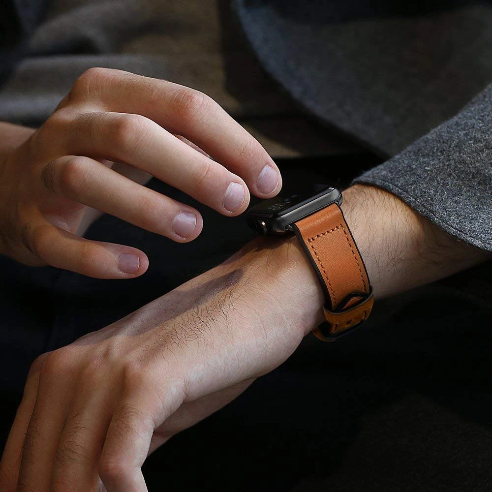 Кожаный силиконовый ремешок для apple watch 44 мм 40 мм браслет для iwatch серии 5 4 3 2 38 мм 42 мм аксессуары ремешок для замены запястья