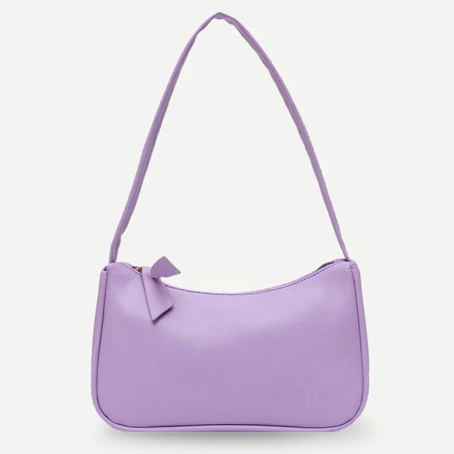 Retro Soft PU Leather Women Shoulder Underarm Bags Casual Solid Color Small Top-Handle Handbags Ladies Fashion Shoulder Bags_voghion.com