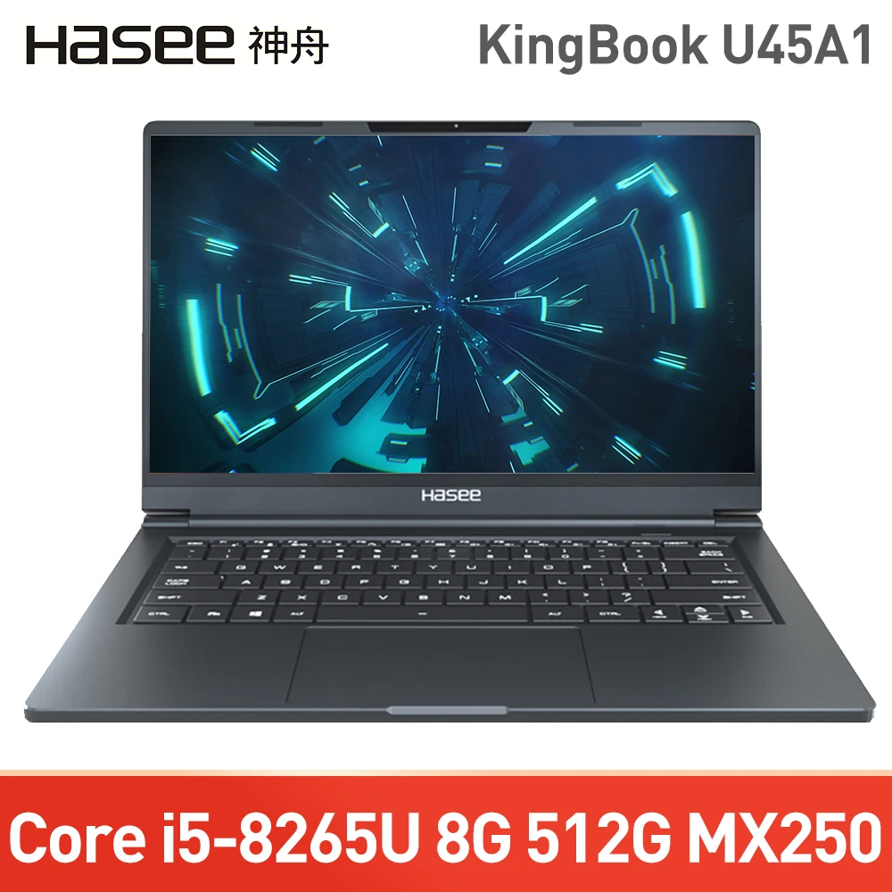 Ноутбук HASEE KingBook U43E1/U45A1/U47T1, 14 дюймов, деловой офисный портативный ноутбук(i5-8265U 8G 512G MX250 - Цвет: I5-8265U 8G 512G