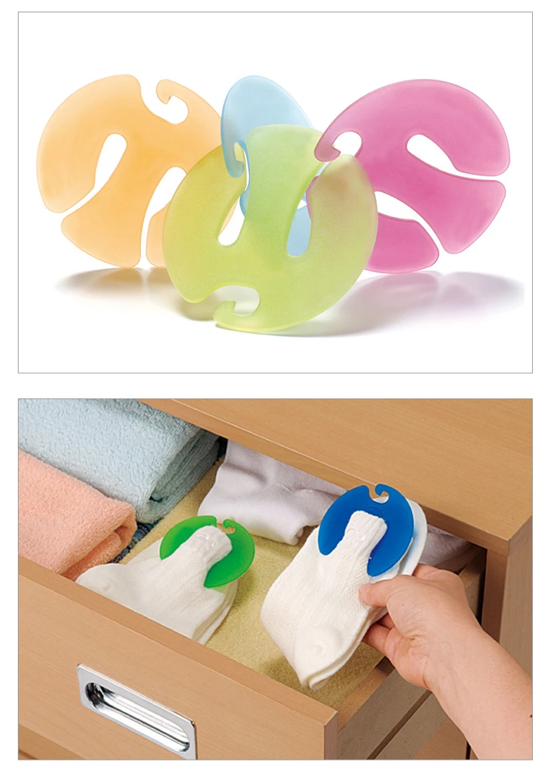 6Pcs Socks Clip Multifunctional Home Storage Sorters Holders Travel Portable Underwear Hanger Glove Tie Anti Wind | Дом и сад