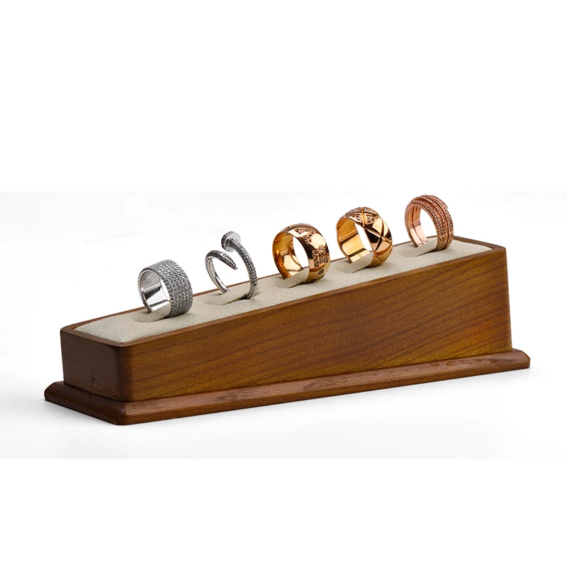 Oirlv Solid Wood Ring Stand Ring Holder Ring Tray Ring Organizer Jewelry Organizer Jewelry Display Stand Wooden