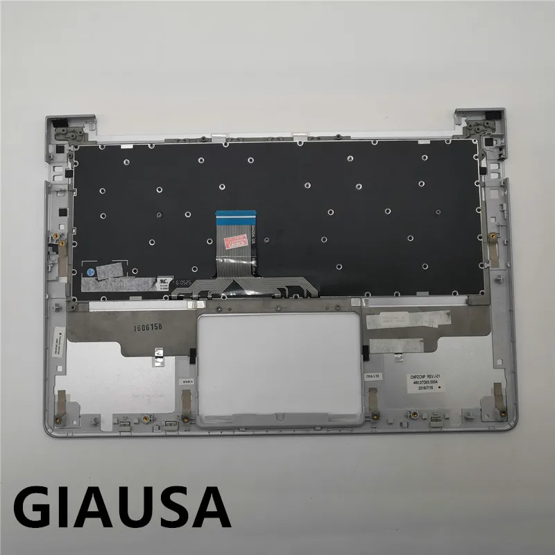 95%) US клавиатура чехол и Упор для рук верхний чехол для lenovo ideapad 710S-13 710S-13ISK US Обложка клавиатуры для ноутбука Серебристый