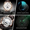 OUPINKE Luxury Watch For Man Top Brand Mechanical Wrist Watches Sapphire Glass Waterproof Leather Strap Automatic Watch Men 3189 6
