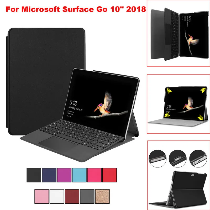 For Microsoft Surface Go 10 Inch 2018 Stand Cover Shell Luxury PU+Leather Case Tand Hold | Компьютеры и офис