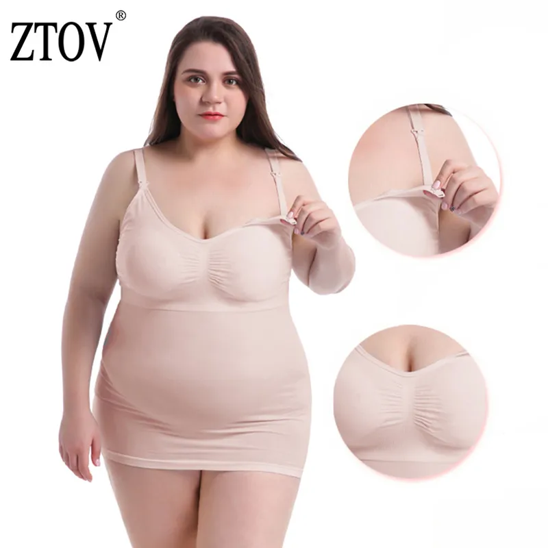 

ZTOV Plus Size Maternity Nursing Tanks Feeding Bra Underwear Vests for Pregnant Women Pregnancy Breastfeeding Bras Clothing Tops