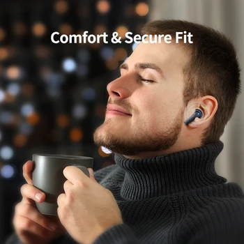mifa X180 Bluetooth Headphones 4-Mics ENC Call Noise Cancelling True Wireless Earbuds & IPX7 Waterproof Earphones 4