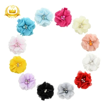

12Pcs Mini Hair Clips Hair Accessories Pearl Flower Clips Baby Kids Hair Barrettes