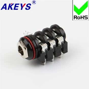 

10 PCS 6-pin power outlet 6.35mm headphone socket PJ-609B pin socket audio Jack switch