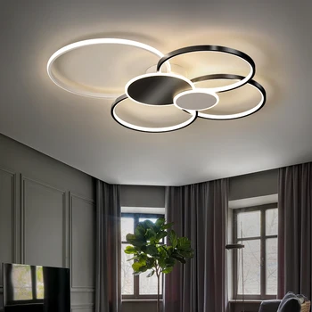 

New Modern LED Chandelier Lighting For Living Room Dining Room Kitchen Lustre De Plafond LED Ceiling Chandeliers For Study Room
