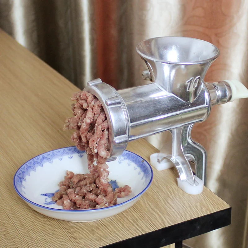 Manual meat grinder household enema machine hand shake small twisted vegetables minced meat twisted garlic machine sausage grind
