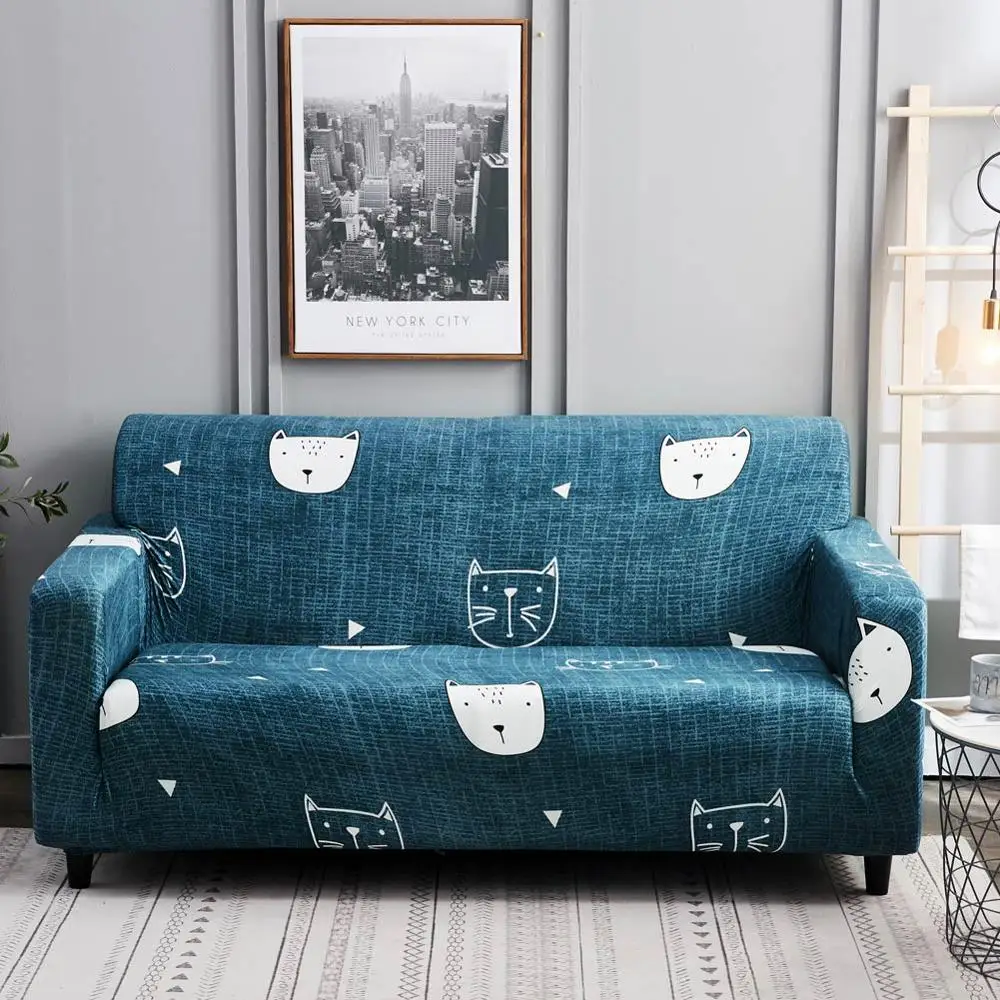 20190512 Чехол с мультяшным котом секционный чехол для дивана все включено чехол для дивана эластичный чехол - Цвет: 20190512