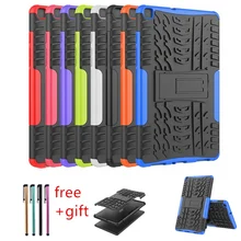 Чехол для Samsung Galaxy Tab A 8,0 T290 SM-T295 T295 T297 задняя крышка ТПУ+ сверхмощный 2 in1 Гибридный усиленный ударостойкий прочный принципиально+ ручка