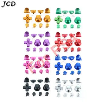

JCD Metal Bullet Buttons Thumbstick Cap L1 R1 L2 R2 Trigger Button D-pad Aluminum Buttons for PS4 Controller JDM-001 JDM-011