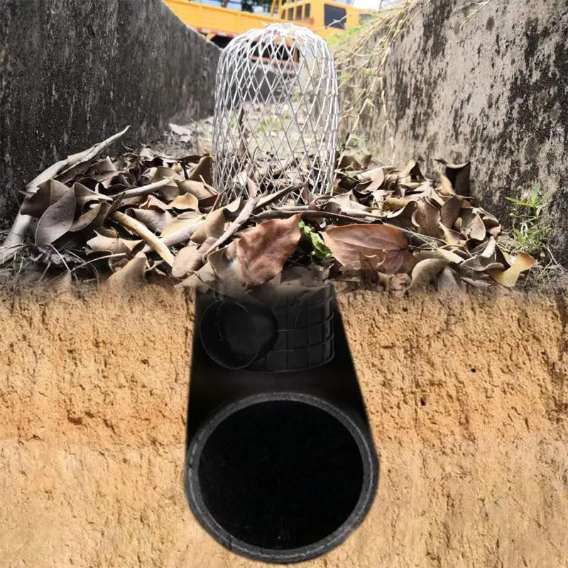 4 шт. открытый сад водосточный практичный листья мусор алюминиевый фильтр Стоп Блокировка сетчатый 3 дюймов расширяемый водосточный защитный фильтр