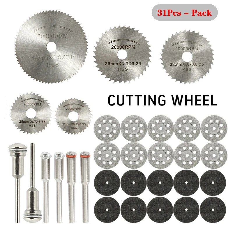 31pcs_HSS_Saw_Blade_Diamond_Woodworking_Cutting_Discs_Wheels_for_Dremel_Rotary_Tool_Drill_Mandrel
