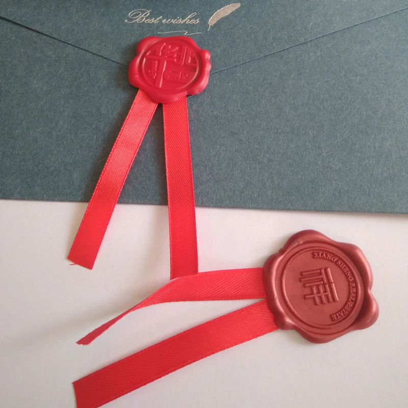 Ribbon wax sticker 1-2