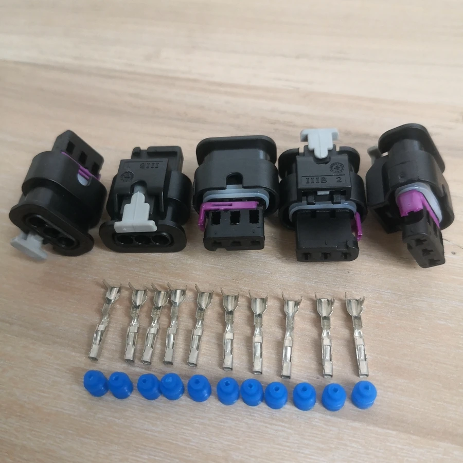 5/10/50/100pcs/lot 3 Pin/Way PDC Parking Sensor Plug Connector Socket Housing For VW Audi 1