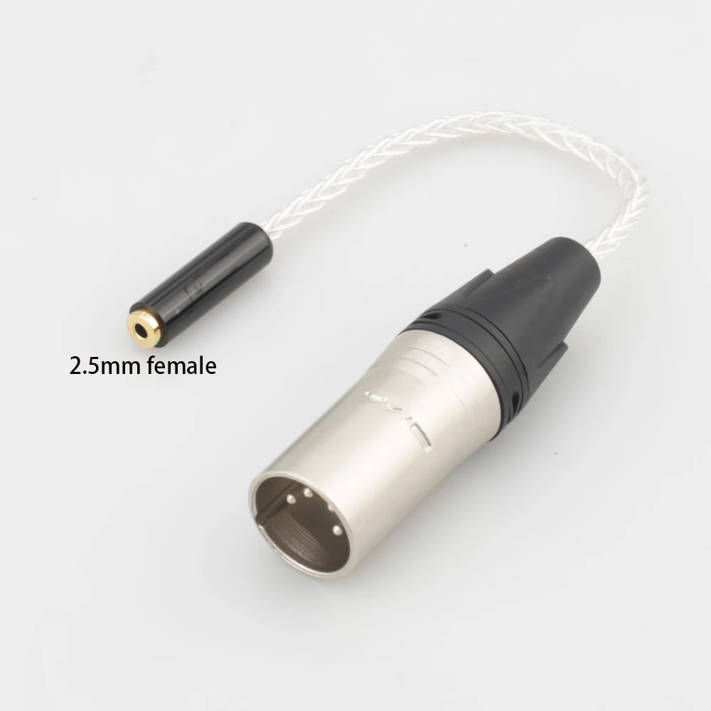 Rosie Roxanne II XLR 4 pin to 2.5 HiFi 4-pin XLR Balanced Male to 2.5/3.5/4.4mm Trrs Female Balanced Cable AK T8iE MKII Angie II etc. Headphone Audio Adapter Compatible with Astell&Kern Layla 