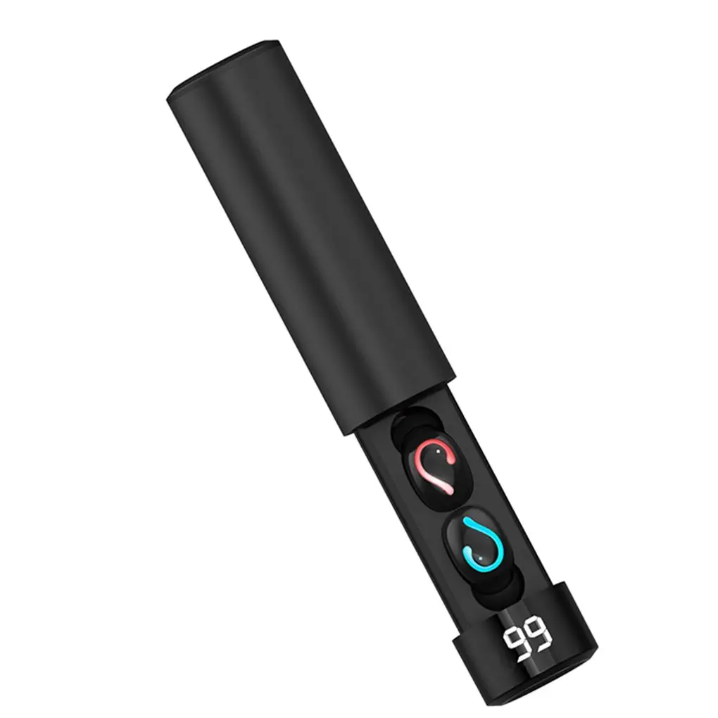 Bluetooth наушники цифровой индикатор напржения аккумулятора беспроводной в ухо Тип гарнитура банк питания наушники