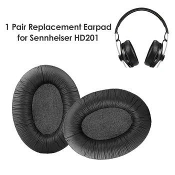 

Leather Replacement Ear Pads for Sennheiser HD201 HD180 HD201S Headphones Headset Cover Cushion Replacement 1 Pair
