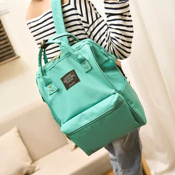 

2020 Large Capacity Backpack For Women Unisex Solid Backpack School Travel Bag Backpack Zipper Bag Large Capacity Satchel #20