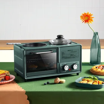 

Breakfast Machine Multi-Function Four-in-One Household 8-Liter Toaster Factory Triple Breakfast Machine Bank Gift