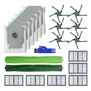 

1 Set HEPA Filter+Roller&Side Brush For IRobot Roomba S9 (9150) S9 Plus (9550) Cleaner