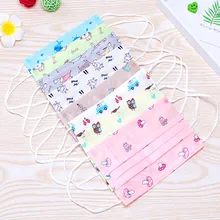 10 шт./упак. унисекс со смешными героями из мультфильмов kawaii одноразовые маски из нетканого материала Половина маска для полости рта антибактериальное пыли Зимние Теплые Симпатичные маски
