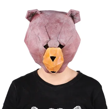

Cute Animal Mask Makeup Ball Bear Embarrassing Mask Trick Funny Bar Atmosphere Performance Props Party Culture Holiday Activity
