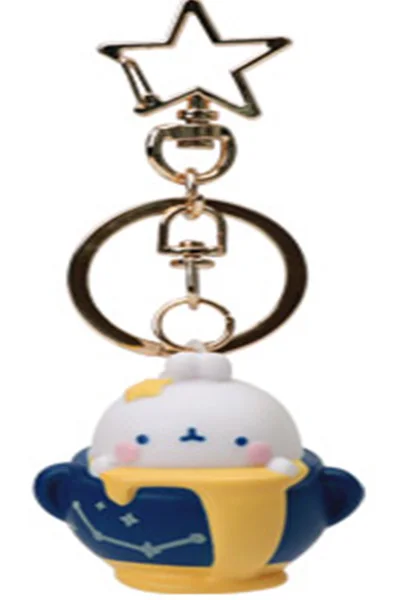 MOLANG Twelve Constellation Rabbit Keychain Blind Box Toys Korea Guess Bag Caja Ciega Blind Bag Toy for Girl Figures Cute Model Aquarius