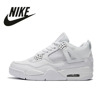 

Nike Air Jordan 4 Denim AJ4 Breathable Men's New Arrival Authentic Basketball Shoes Sports Sneakers size40-46