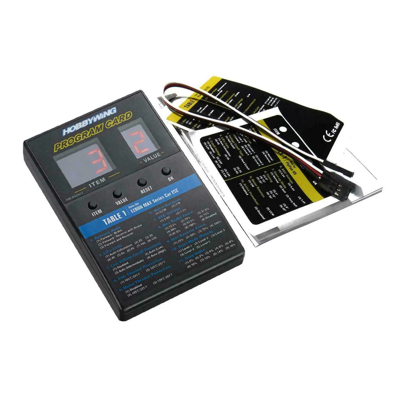 

Hobbywing LED Program Box Card 2B For Seaking Series Rc boat car Brushless ESC