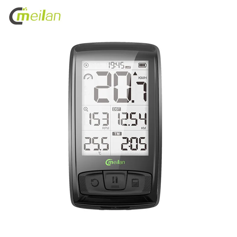 

Meilan No Blue M4 Bluetooth Stopwatch Highway Mountain Bike Wireless Stopwatch Bluetooth Cadence Speed Sensor