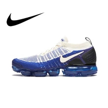 Оригинальные подлинные мужские кроссовки для бега NIKE AIR VAPORMAX FLYKNIT 2, спортивная обувь, дышащая, удобная, трендовая, Классическая 942942