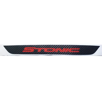 

CARBON FIBER TEXTURE TAIL BRAKE LIGHT STOP LAMP COVER STICKER FOR KIA STONIC 2019 2020 ACCESSORIES CAR-STYLING