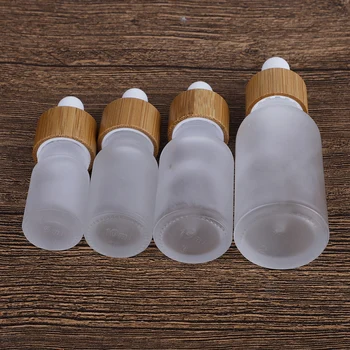 

50Pcs DIY Dispenser Frosted Clear Glass Bottles for Essential Oils Vials Containers with Droppers For Oil Blends Perfume