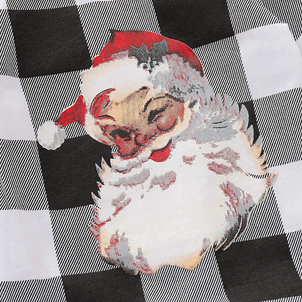 new born baby clothes baby boy romper winter clothes costume romper onesie disfraz bebe halloween Christmas Santa Plaid 6-24m Z4
