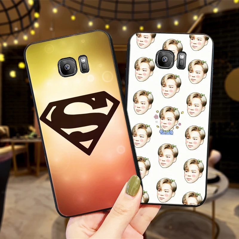 С принтом &quotпоп-арт&quot крышка Мягкий силиконовый чехол для телефона Samsung Galaxy S6 S8