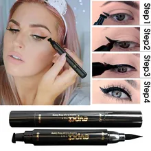 Pencil Seal-Pen-Stamp Liquid-Eyeliner Quick-Dry Waterproof TSLM1 2-In1