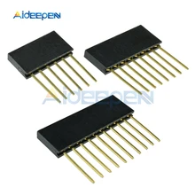 10Pcs/lot 2.5mm 6Pin 8Pin 10Pin Single Row Female Long Pins 11mm Breakaway PCB Board Pin Header Socket Connector For Arduino